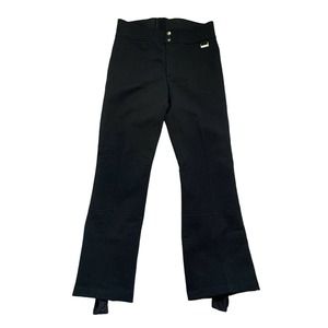 VTG EDELWEISS Ski Pants Stirrup Black Size 32 40